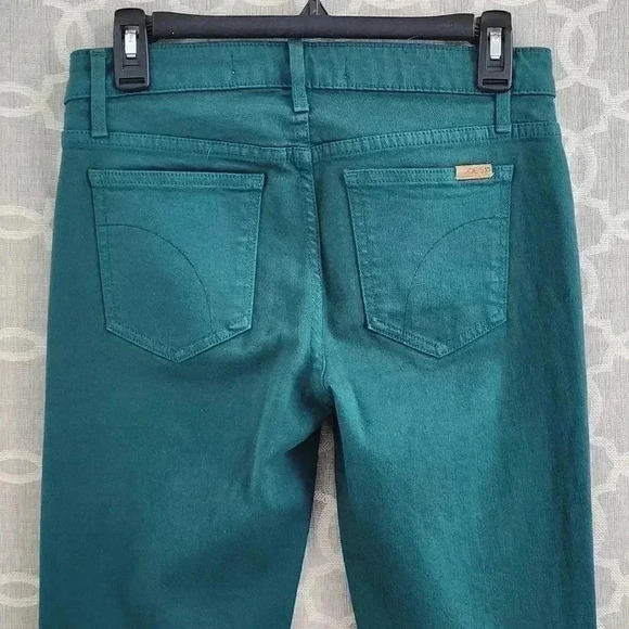 Joe's Skinny Long Inseam Mid Rise Stretched Women' s Jeans 27 Green - Picture 6 of 8
